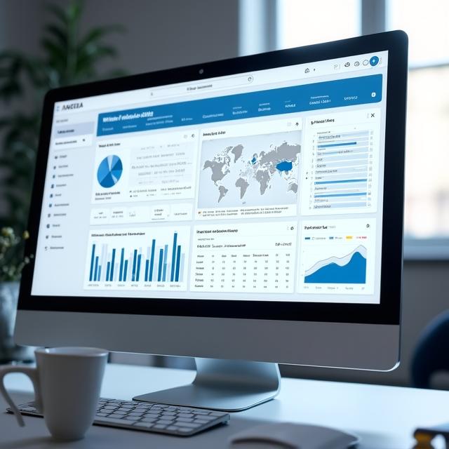 Ceramic inspired UI dashboard for market analysis